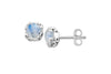 Samuel B. EARRING Glow Studs Rainbow Moonstone