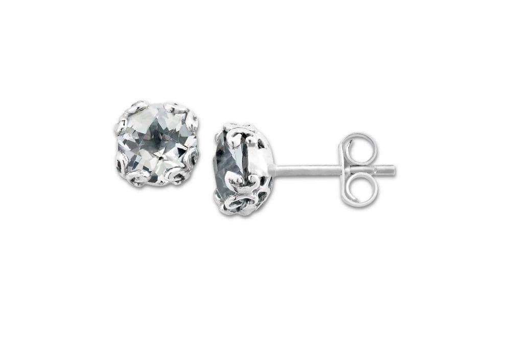 Samuel B. EARRING Glow Studs White Topaz