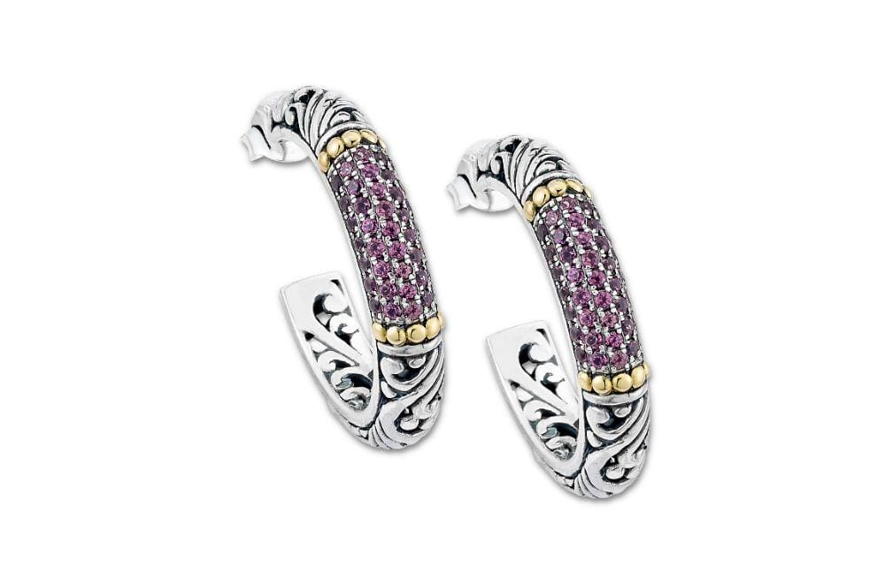 Samuel B. EARRING Simpai Earrings Rhodolite