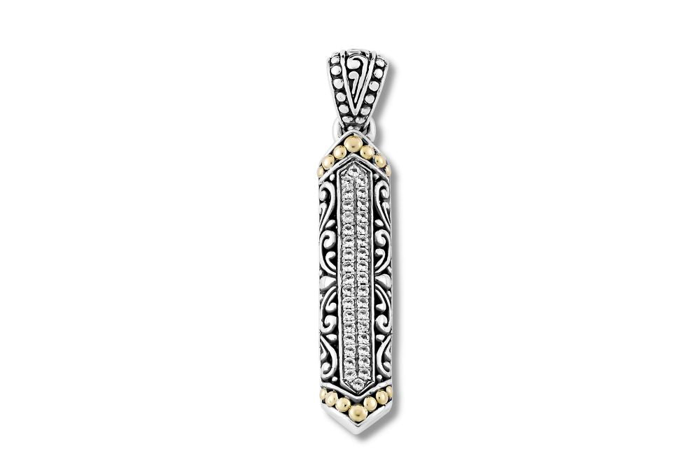 Inong Pendant- White Topaz