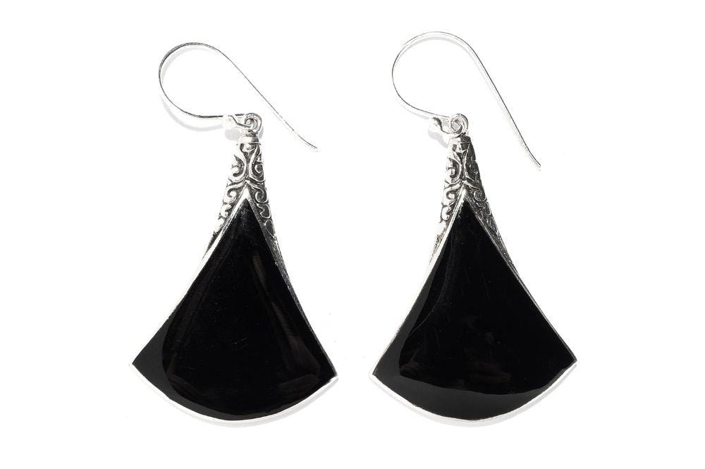 Samuel B EARRING ALTITUDE EARRINGS Black Shell