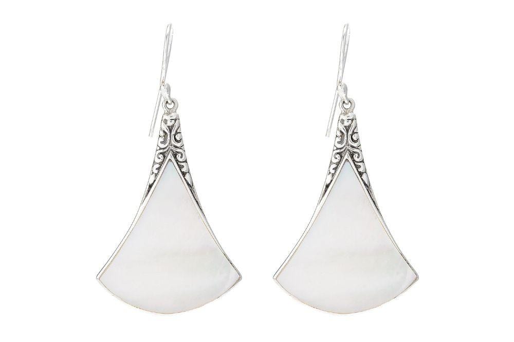 Samuel B EARRING ALTITUDE EARRINGS MOTHER OF PEARL