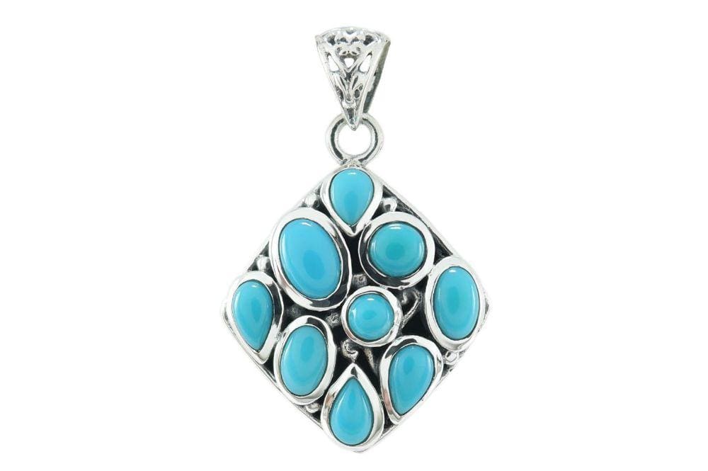 Samuel B PENDANT Amanzi Pendant Sleeping Beauty Turquoise
