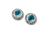 Ambang Earrings- Blue Topaz