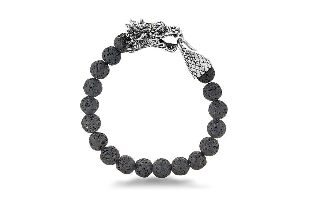 Samuel B BRACELET Azhdaha Lava Bracelet Black