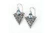 Samuel B EARRING ARROWHEAD EARRINGS Blue Topaz
