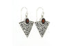 Samuel B EARRING ARROWHEAD EARRINGS Garnet