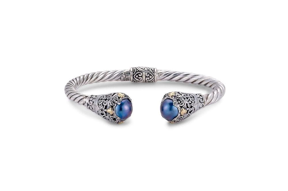 Samuel B BANGLE Balangan Bangle Blue Mabe Pearl