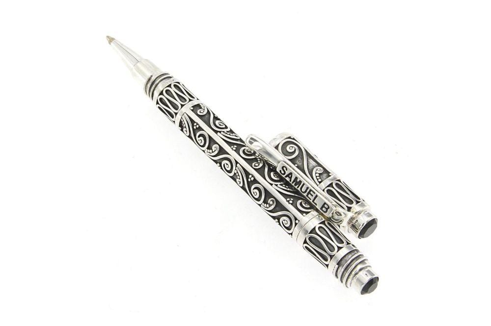 Handmade Silver Pen from Bali - Samuel B. Sterling Pen