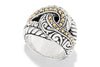 Samuel B RING BALINESE LOOP RING SILVER AND GOLD / 5