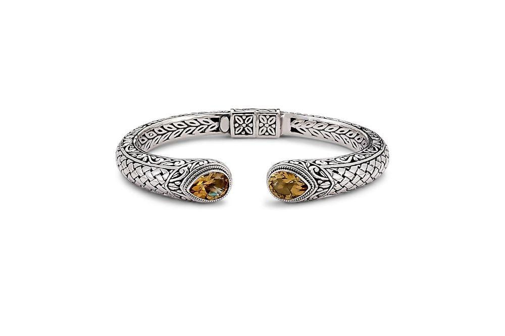 Samuel B BANGLE BASKETWEAVE BANGLE CITRINE
