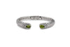 Samuel B BANGLE BASKETWEAVE BANGLE PERIDOT