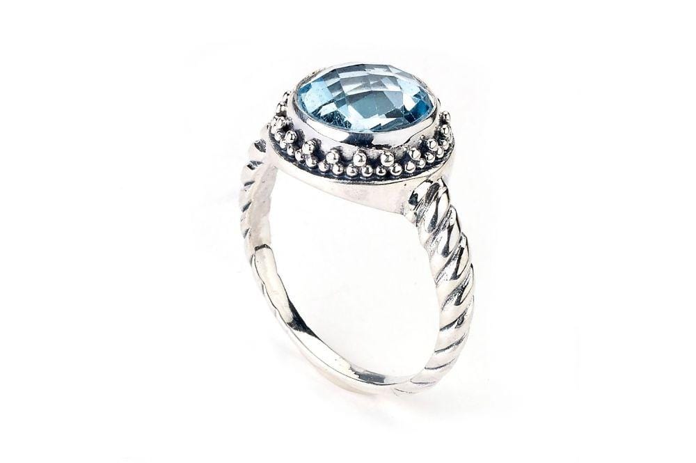 Batur Ring Blue Topaz Samuel Jewelry1