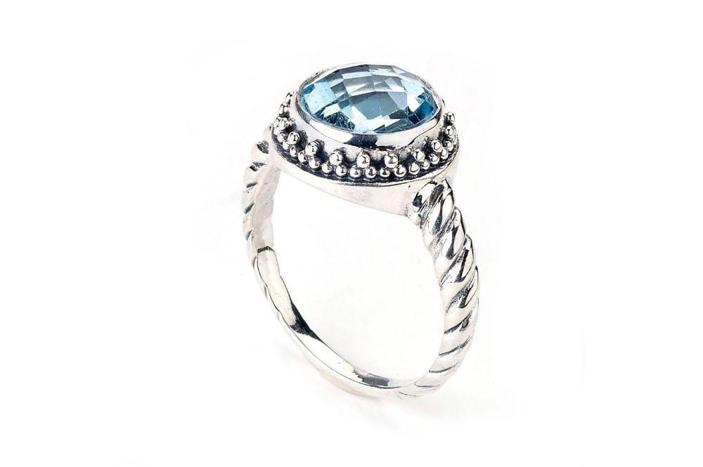 Samuel B. RING Batur Ring Blue Topaz / 5