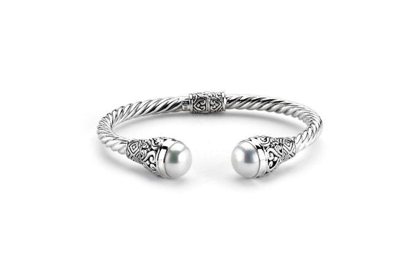 Samuel B. BRACELET Blizzard Bangle White Pearl