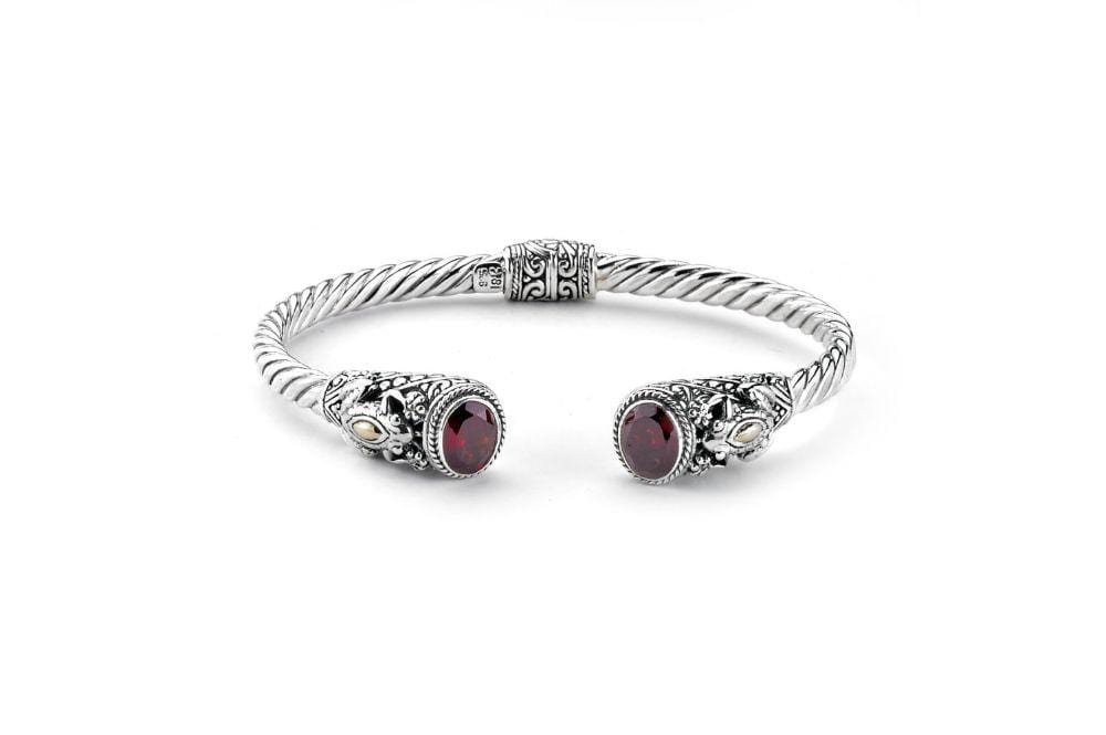 Samuel B. BANGLE Borneo Bangle- Garnet Garnet