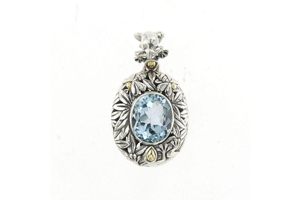 Samuel B PENDANT BRAZIL PENDANT BLUE TOPAZ