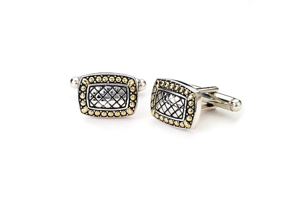 Samuel B CUFFLINK BROOKLYN CUFFLINKS SILVER AND GOLD