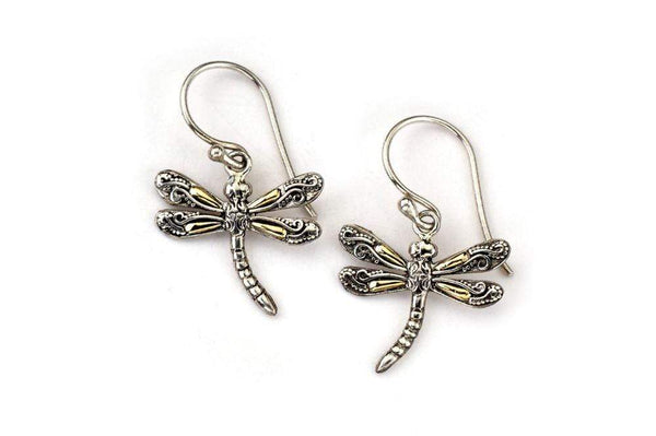 Samuel B. EARRING Capung Earrings Silver And Gold