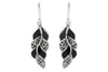 Samuel B. EARRING Cascada Leaf Earrings- Black Shell Black Shell