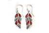 Samuel B. EARRING Cascada Leaf Earrings- Coral Coral