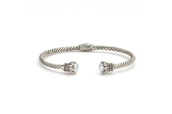 Samuel B. BANGLE Chiara Bangle White Pearl
