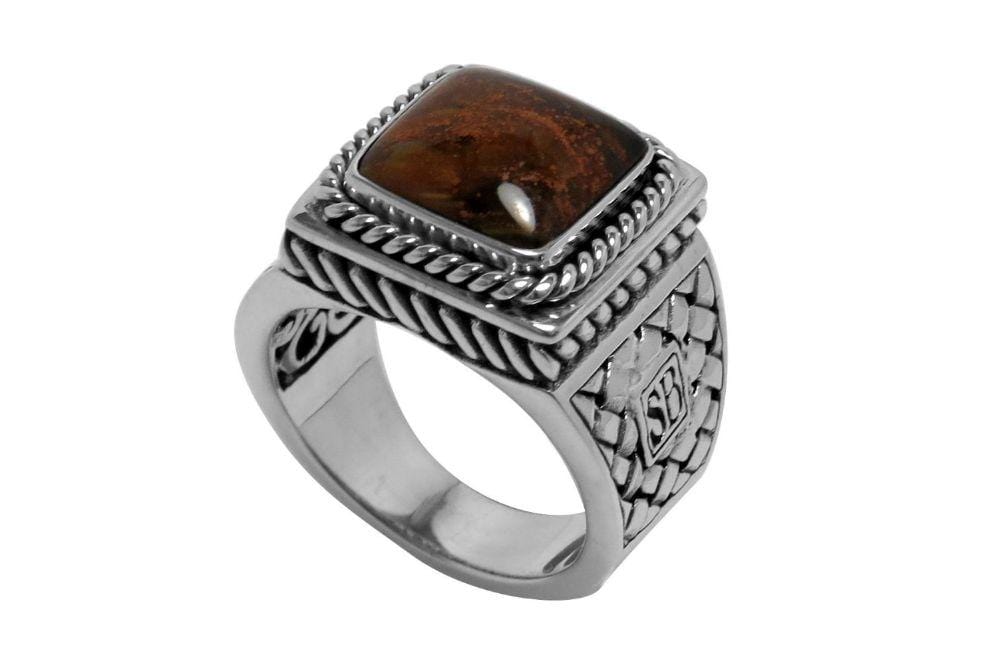 Samuel B RING COKLAT RING PIETERSITE / 7.5