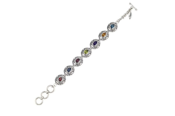 Samuel B. BRACELET Clarice Bracelet- Multi Gemstone Multi