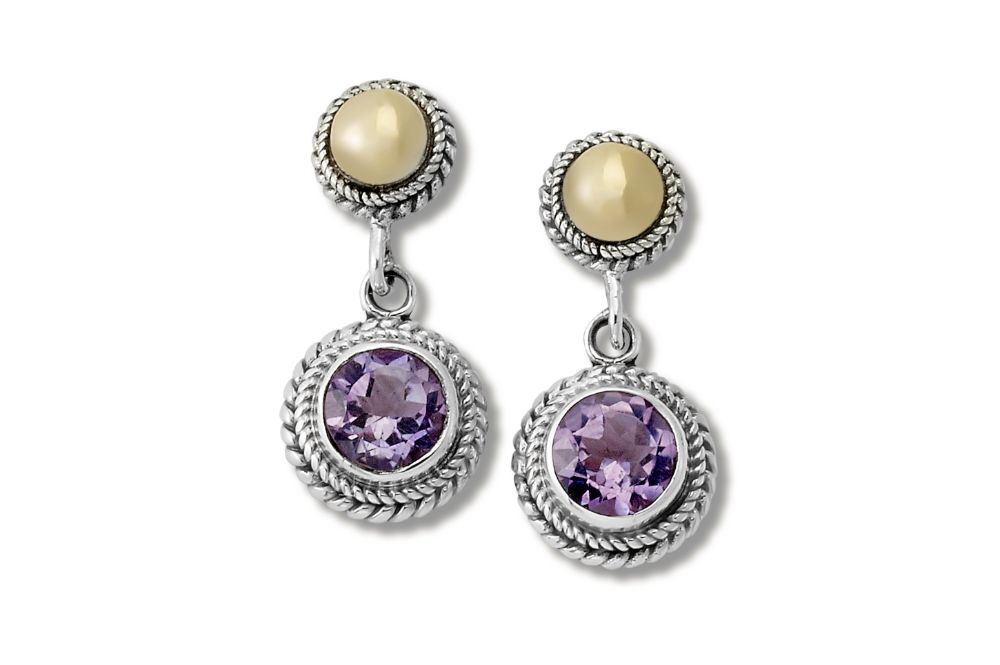 Doral Earrings- Amethyst