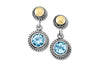 Doral Earrings- Blue Topaz