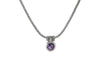 Samuel B NECKLACE DROPLET NECKLACE AMETHYST