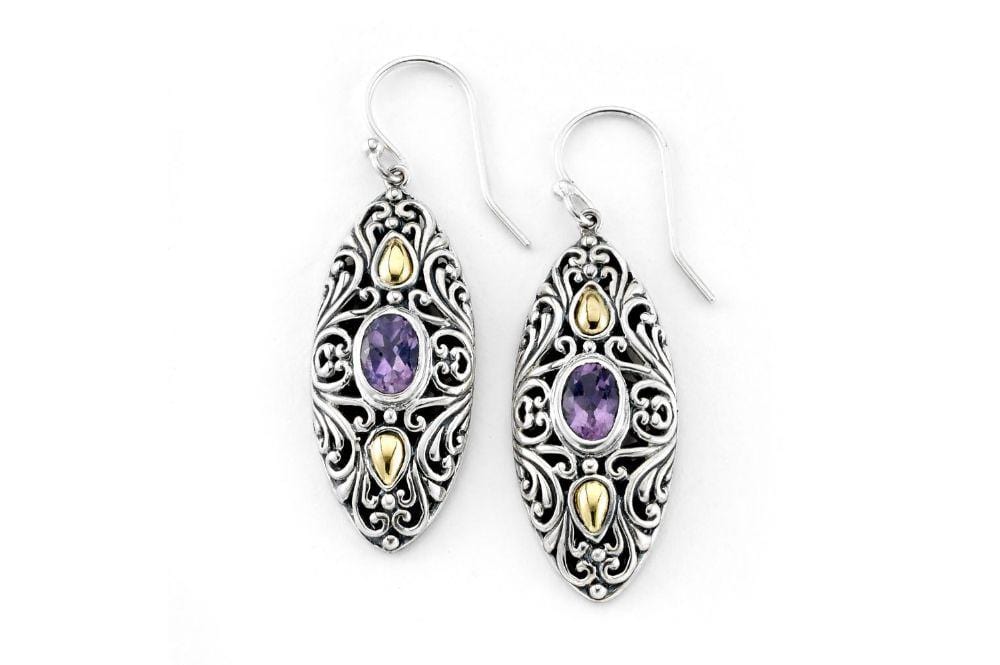 Samuel B. EARRING Elea Earrings- Amethyst Amethyst