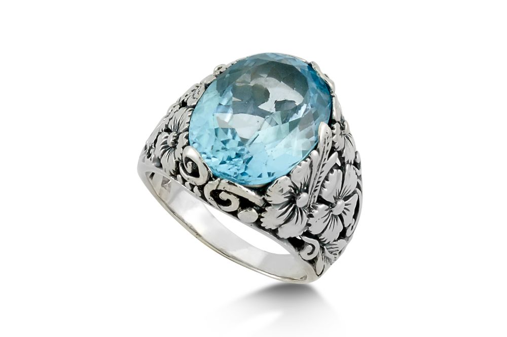 Empung Ring Blue Topaz Samuel Jewelry - Main Image
