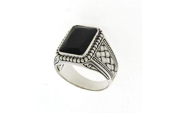 Samuel B. RING Essex Ring Onyx / 7.5