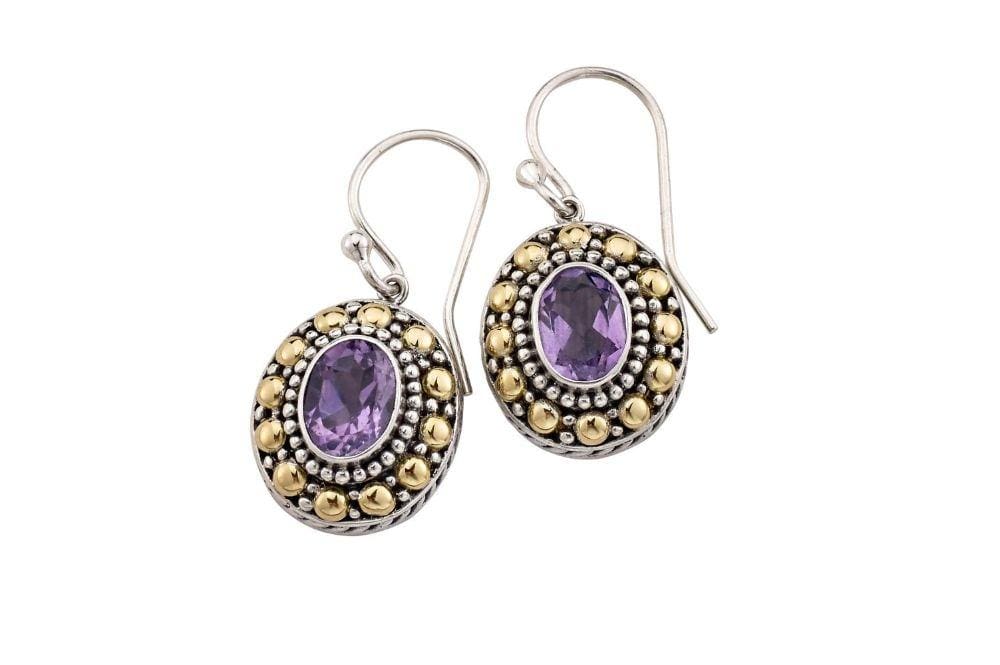 Samuel B EARRING FIONA EARRINGS AMETHYST