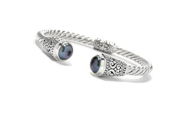 Samuel B. BANGLE Fiorella Bangle- Grey Pearl Grey