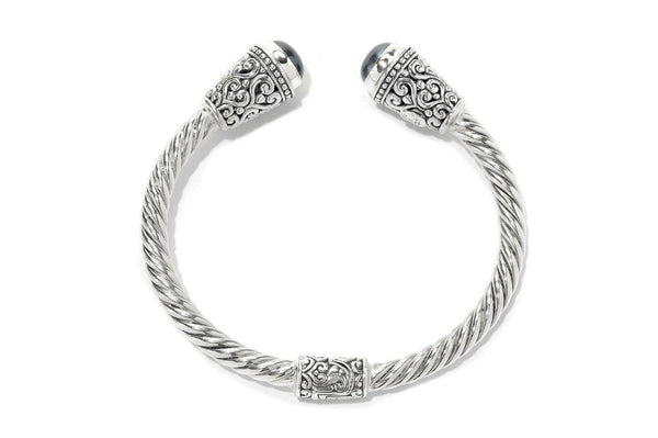 Samuel B. BANGLE Fiorella Bangle- Grey Pearl Grey