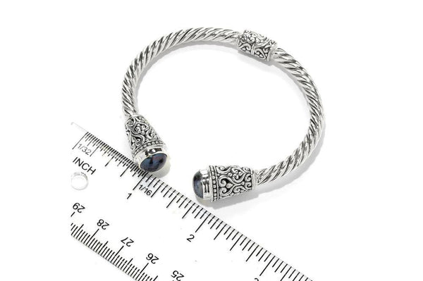 Samuel B. BANGLE Fiorella Bangle- Grey Pearl Grey