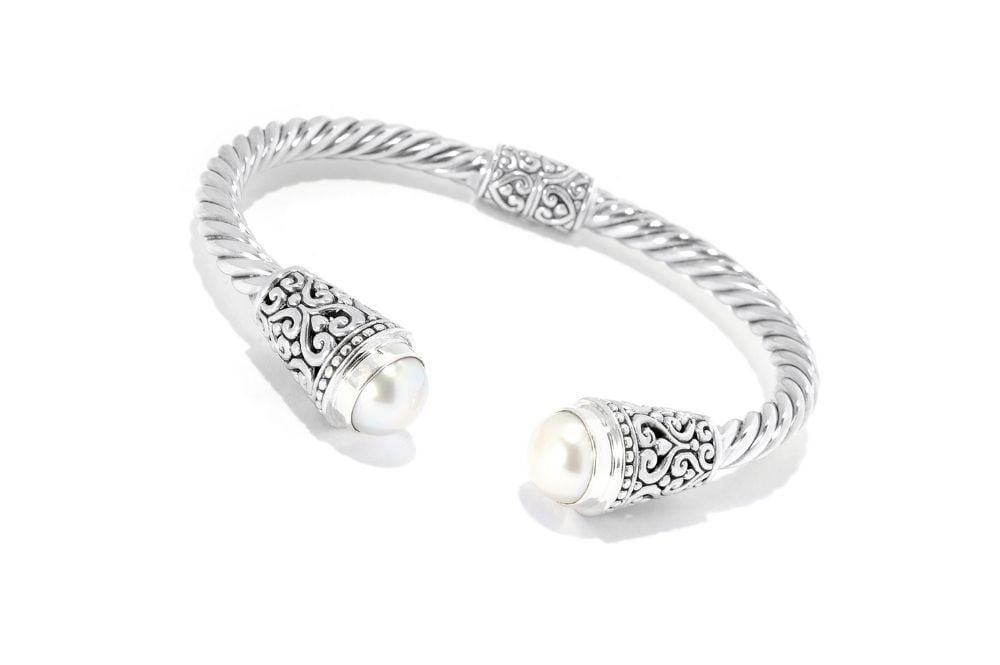 Samuel B. BANGLE Fiorella Bangle- White Pearl White