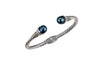 Samuel B. BANGLE Fresh Water Bangle- Blue Pearl Blue