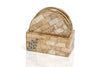 Samuel B Coaster Set Coaster Set BROWN MOTHER OF PEARL