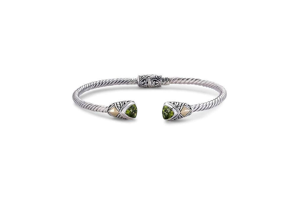 Samuel B BANGLE Gemma Bangle Peridot