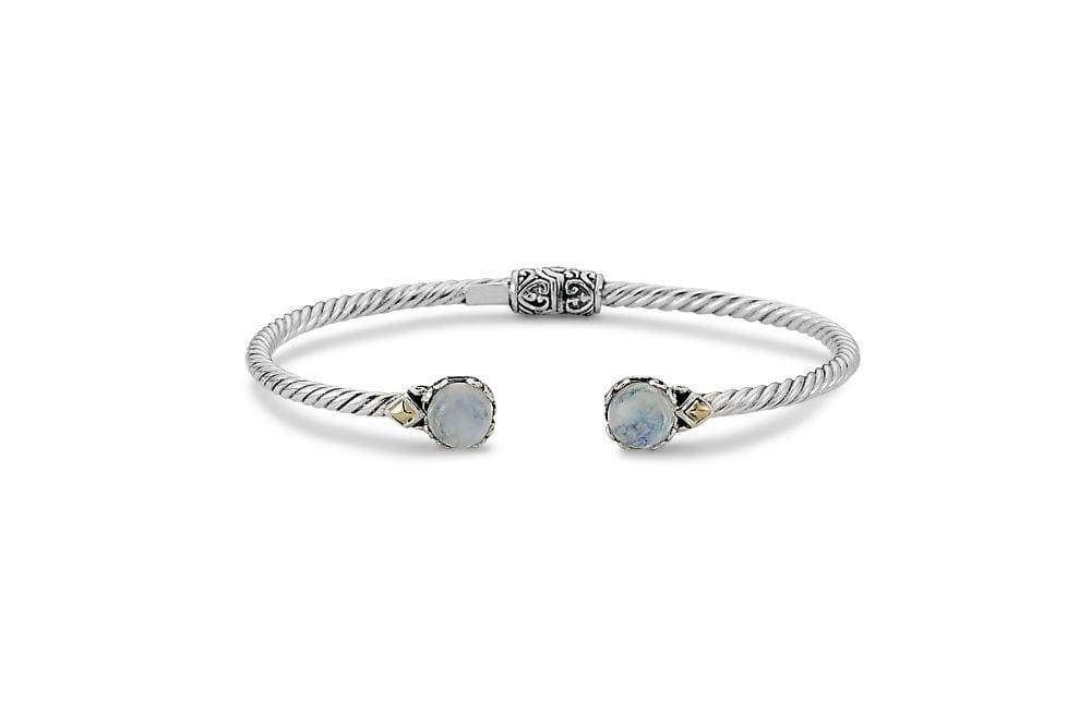 Samuel B. BANGLE Glow Bangle- Rainbow Moonstone Rainbow Moonstone