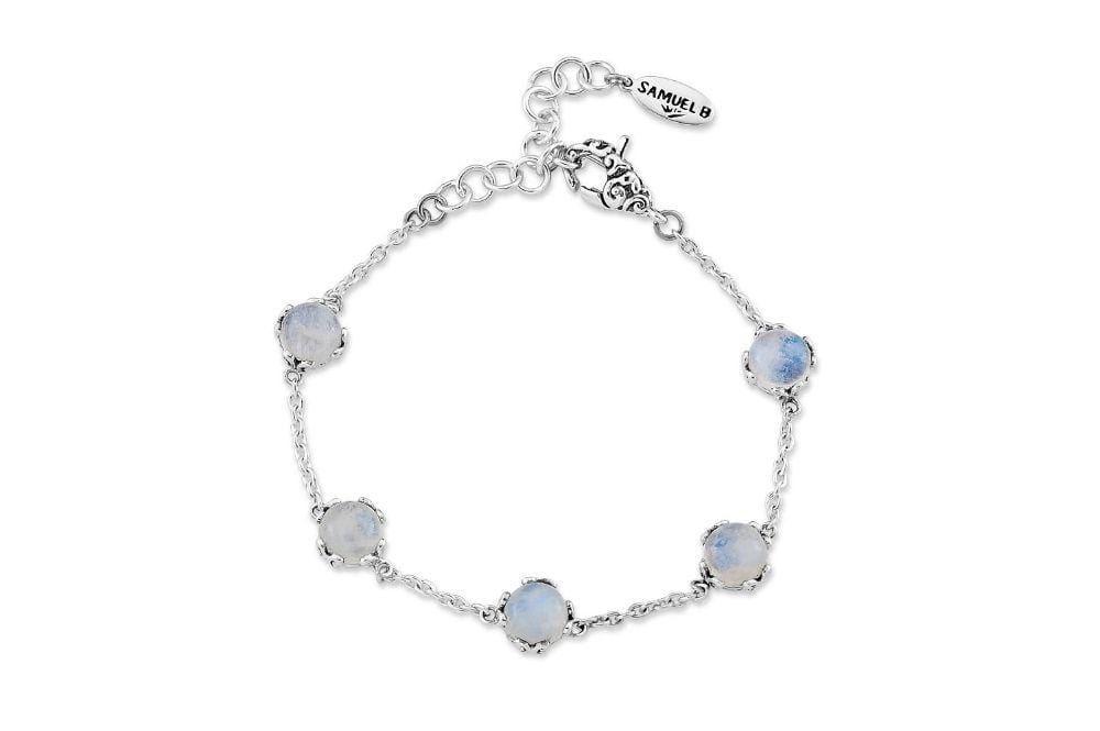 Samuel B. BRACELET Glow Bracelet- Rainbow Moonstone Rainbow Moonstone