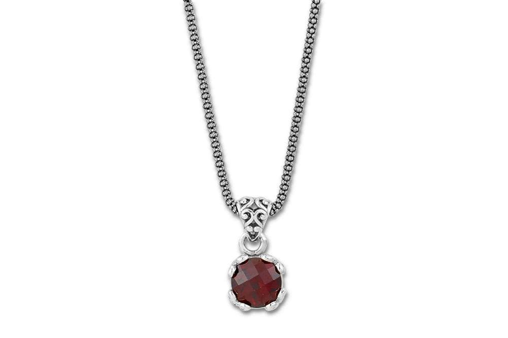 Samuel B. NECKLACE Glow Necklace- Garnet Garnet