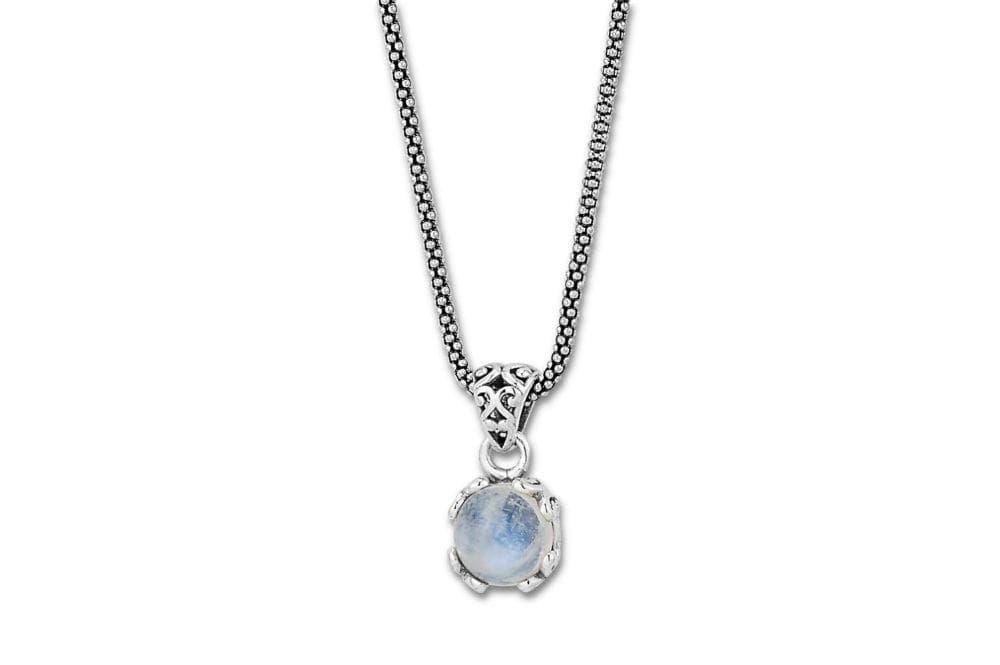 Samuel B. NECKLACE Glow Necklace- Rainbow Moonstone Rainbow Moonstone
