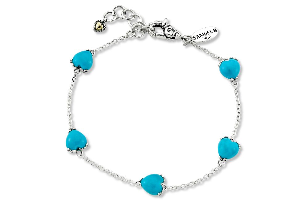Glow Heart Bracelet- Turquoise