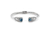 Samuel B BANGLE HAMMERHEAD BANGLE BLUE TOPAZ