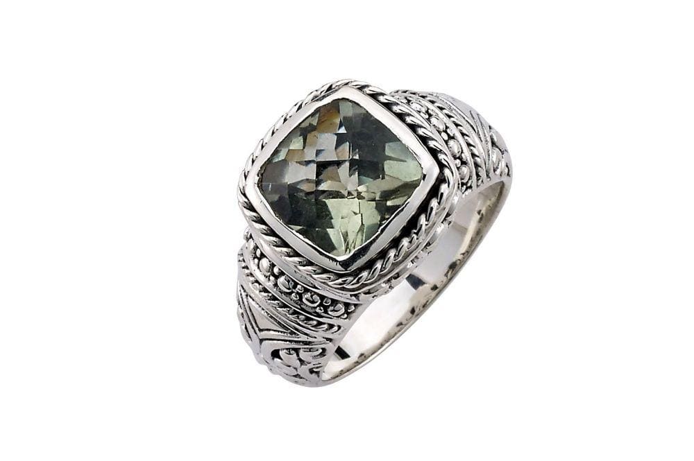 Samuel B. RING Honesty Ring- Green Amethyst Green Amethyst / 5