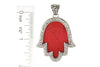 Samuel B. PENDANT Hamsa Reef Pendant- Coral Coral